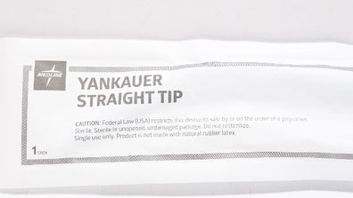 Medline OR87 Sterile Rigid Yankauer Straight Tip